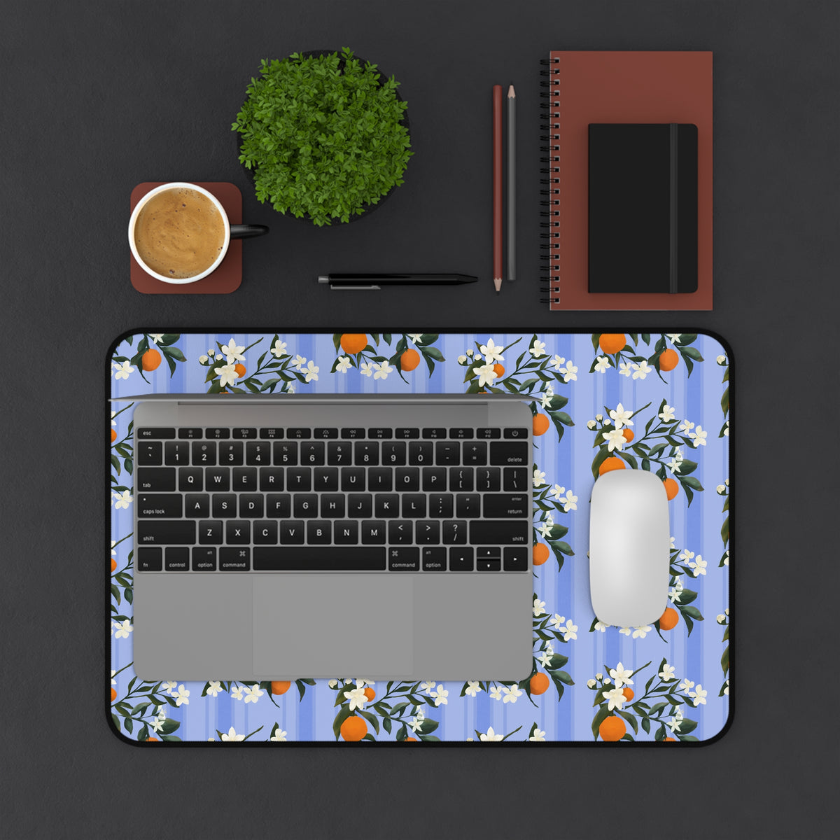 The Grove Desk Mat - Orange Blossoms
