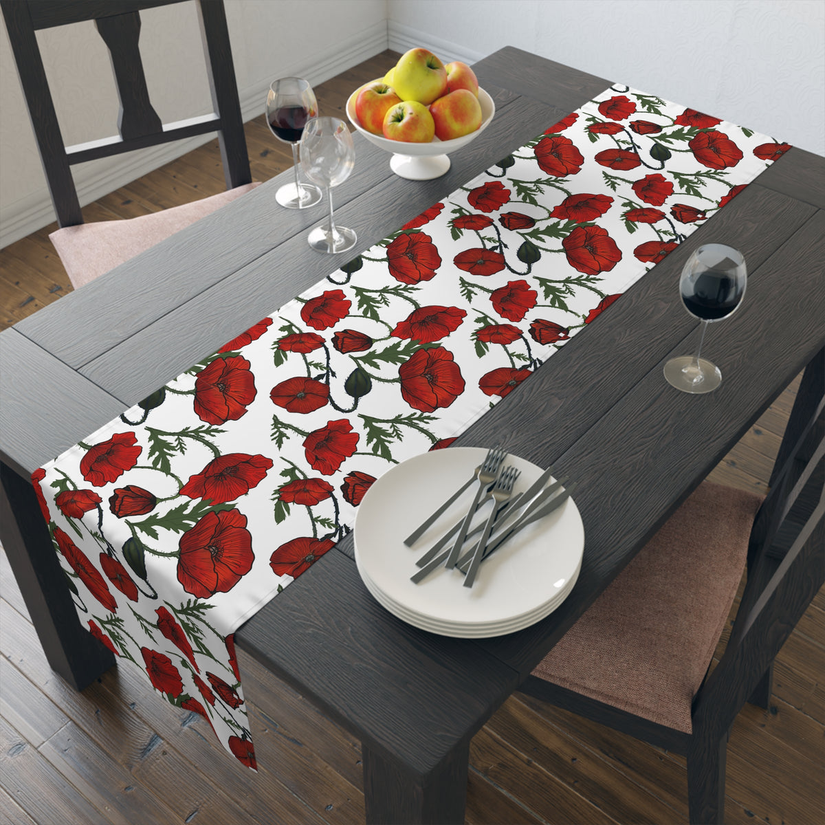 Poppy Field Table Runner