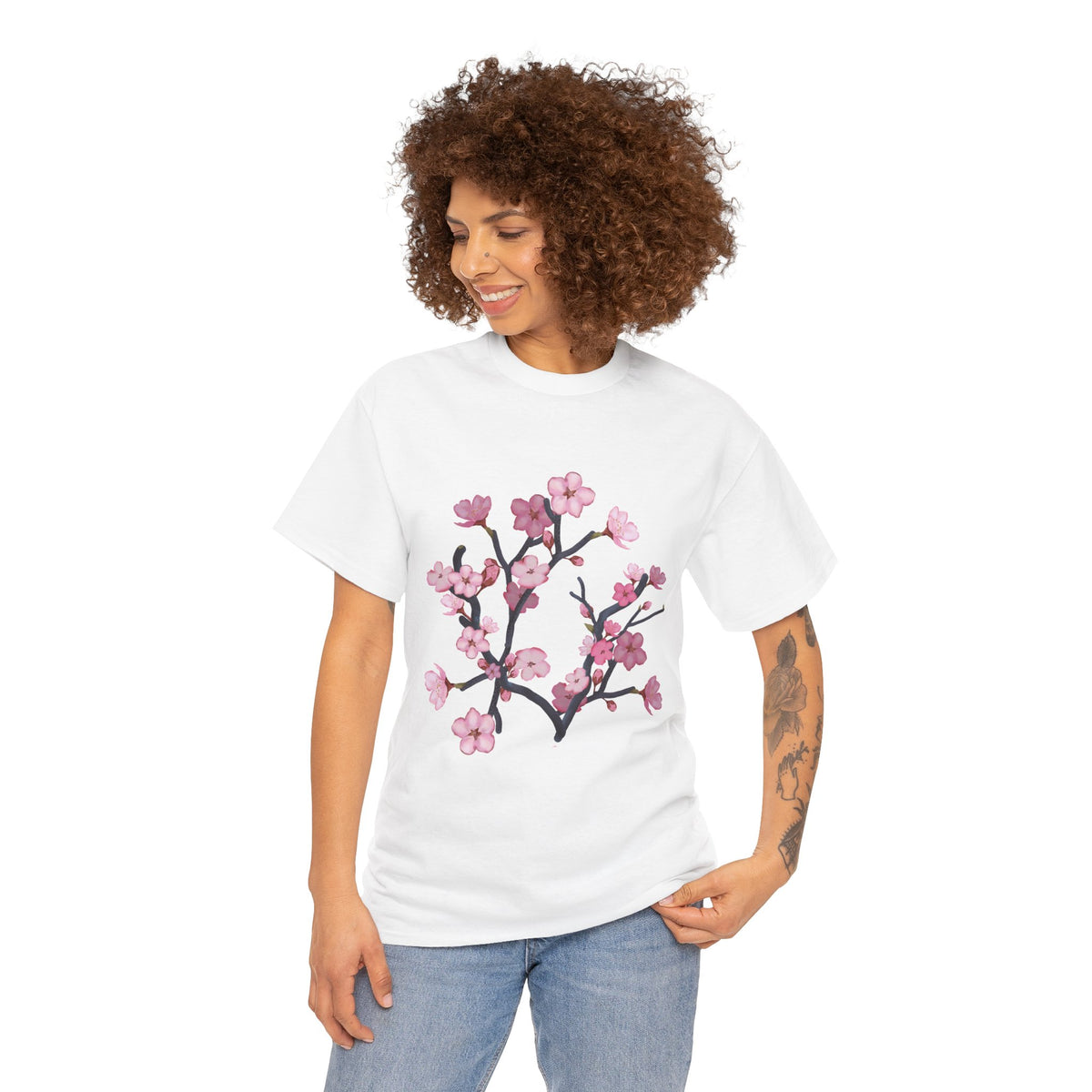 Cherry blossom Unisex Heavy Cotton Tee