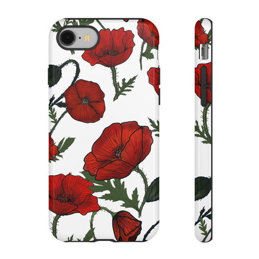 Poppy Field iPhone Tough Cases