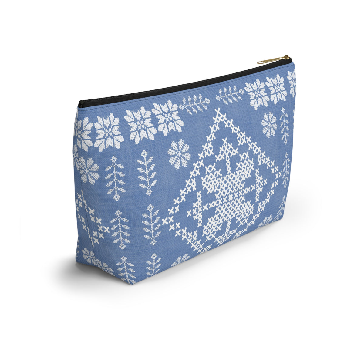 Tatreez Inspired Accessory Bag w T-bottom