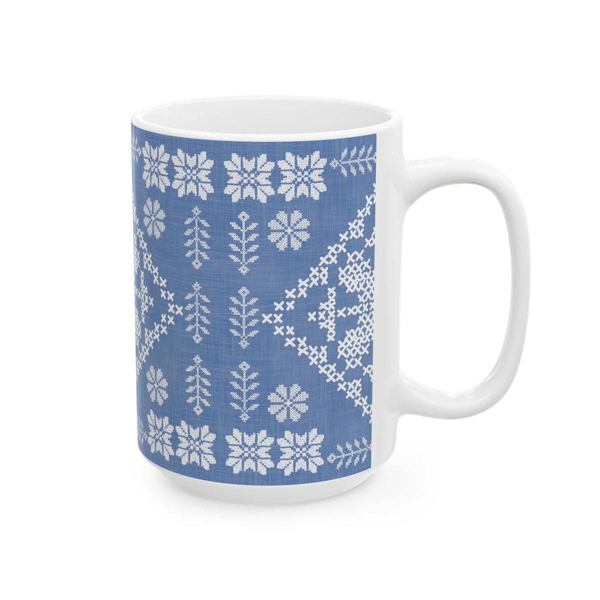 Tatreez  Ceramic Mug, (11oz, 15oz)