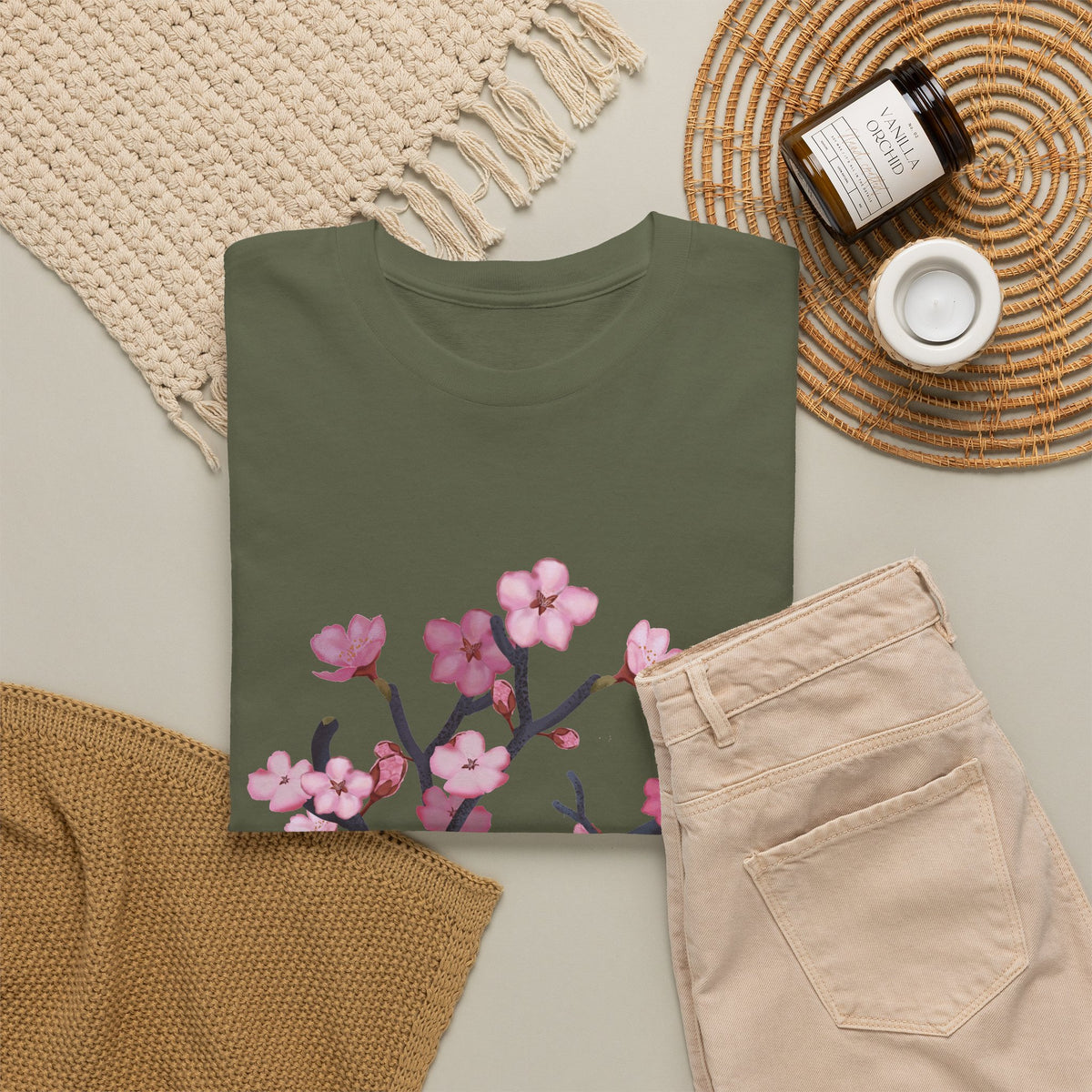 Cherry blossom Unisex Heavy Cotton Tee
