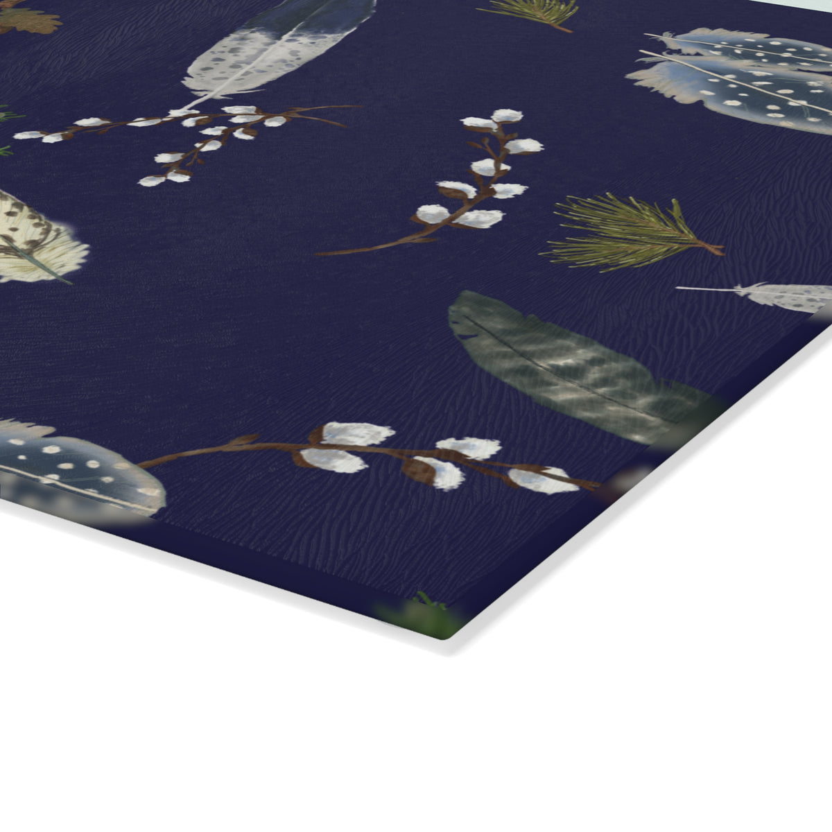 Forest Floor Glass Cutting Board