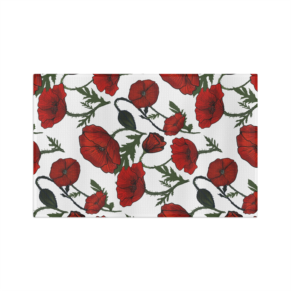 Poppy Field Microfiber Tea Towel