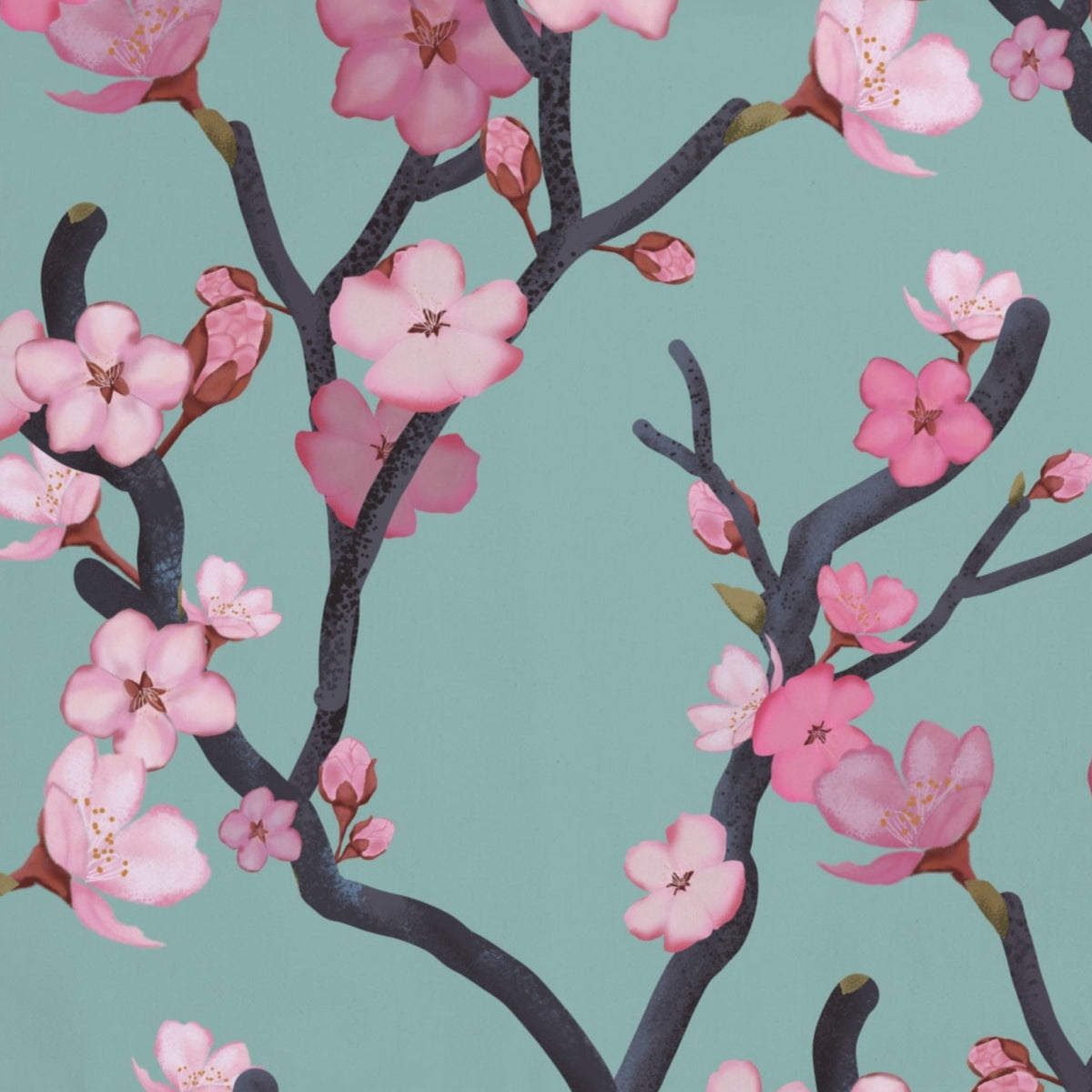 Cherry Blossom Placemat — Pink Sakura Floral Table Mat