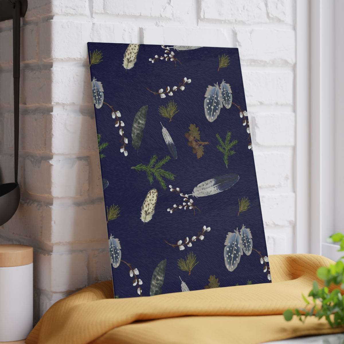 Forest Floor Glass Cutting Board