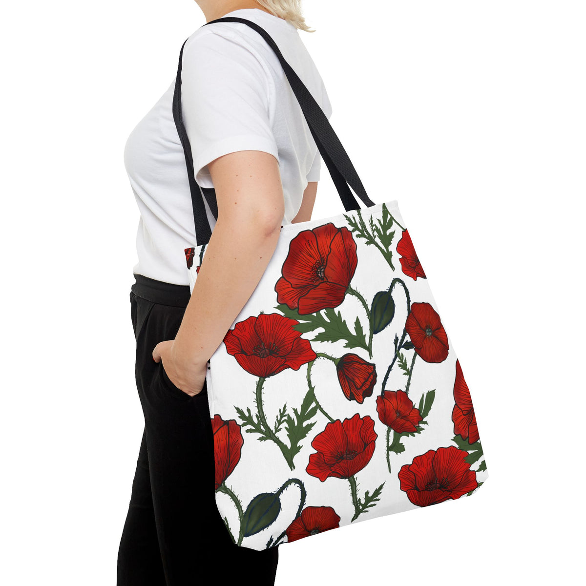 Poppy Field Tote Bag