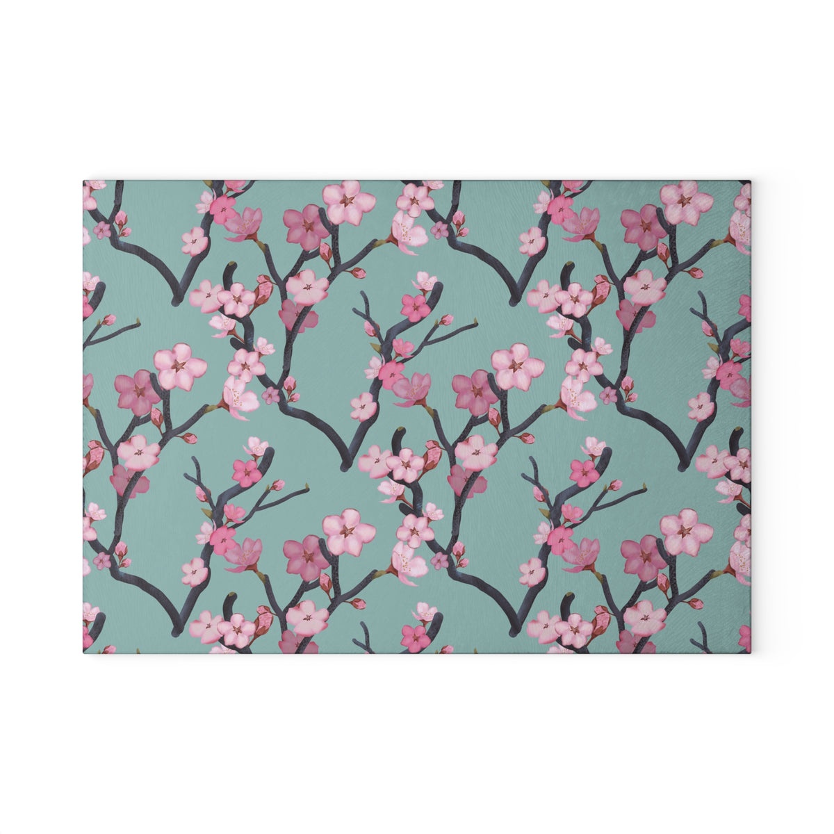 Cherry Blossom Glass Cutting Board