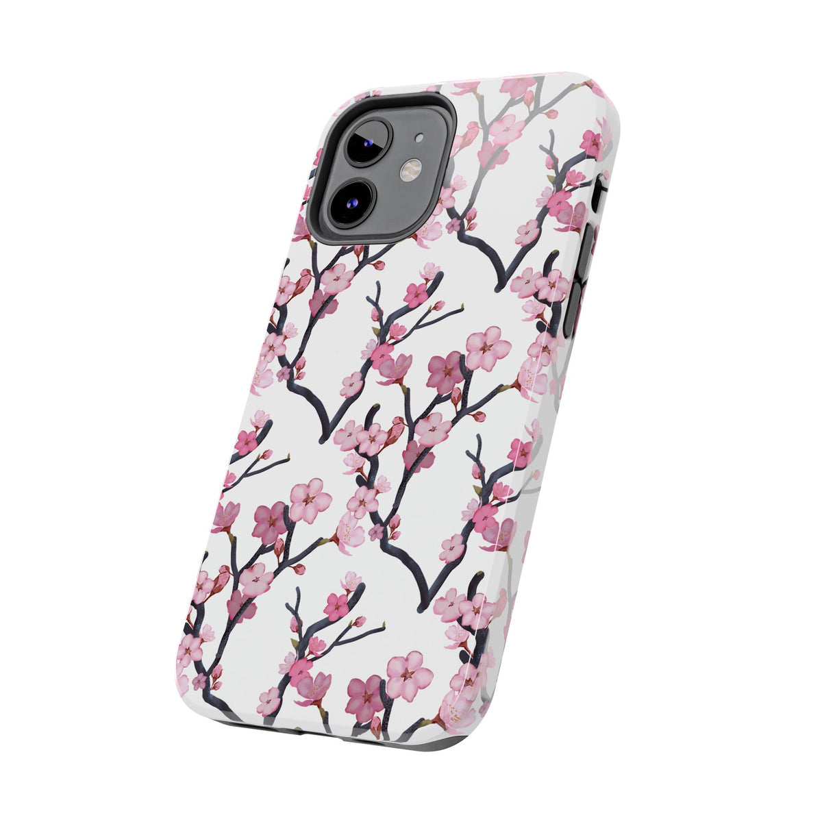 iPhone Tough Phone Cases Cherry Blossom White Background