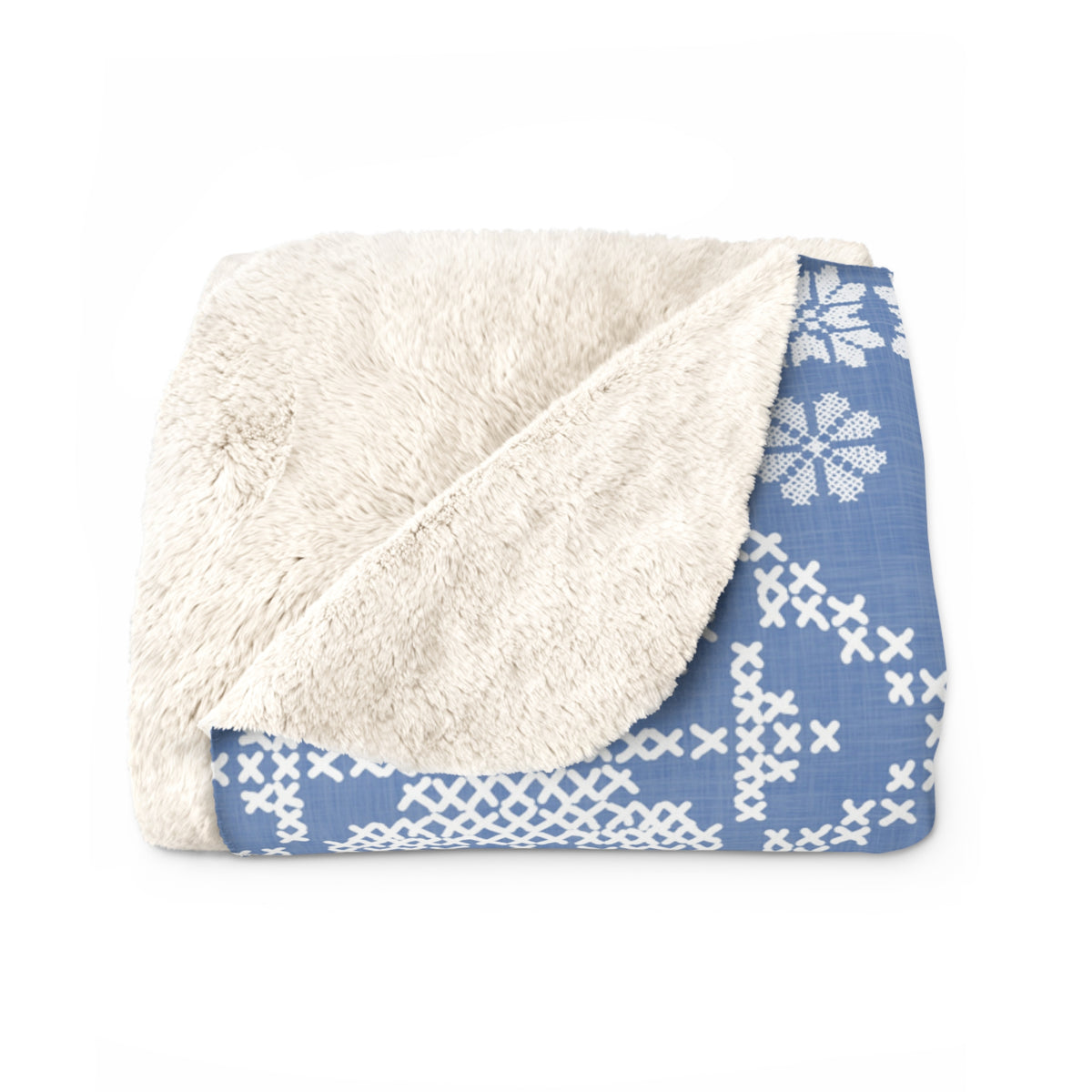 Tatreez Sherpa Fleece Blanket