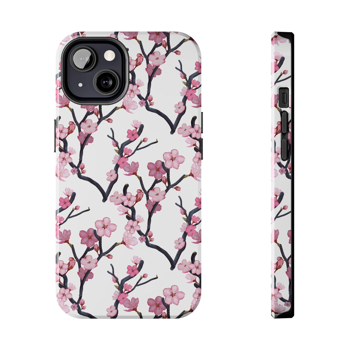 iPhone Tough Phone Cases Cherry Blossom White Background