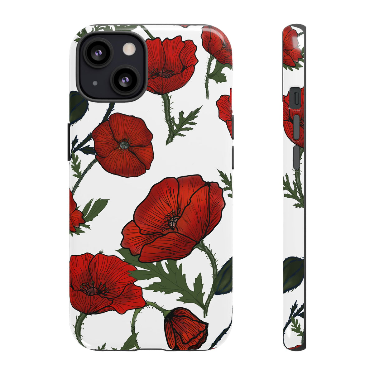 Poppy Field iPhone Tough Cases