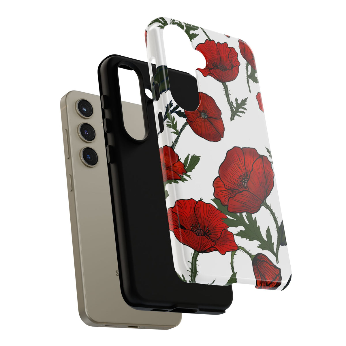Poppy Field Samsung Galaxy Tough Cases