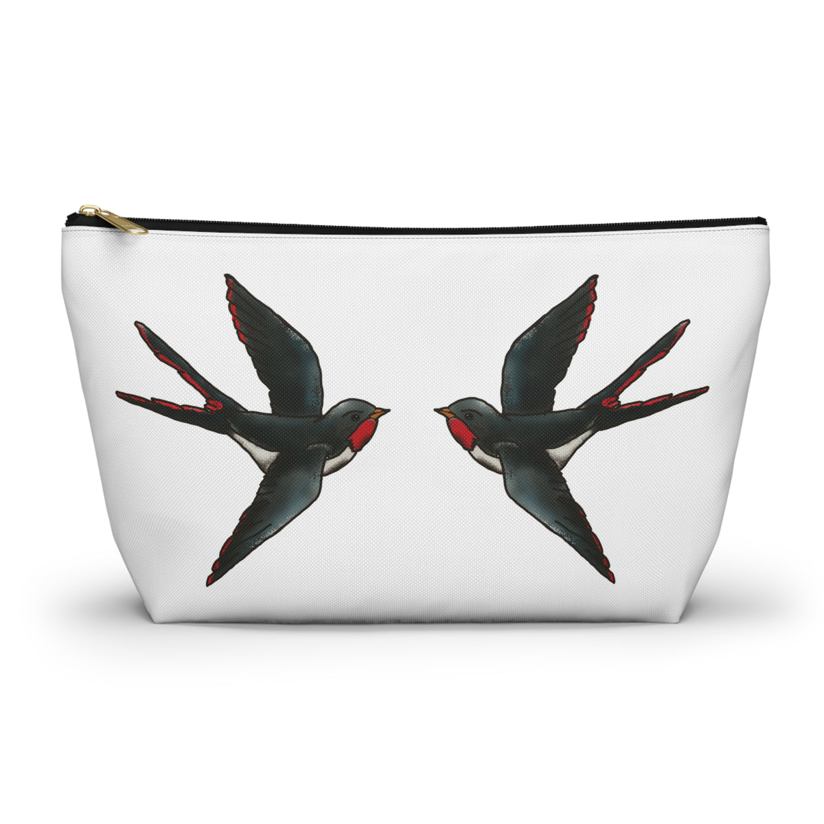 Dual Sided Tattoo Inspired Accessory Bag w T-bottom