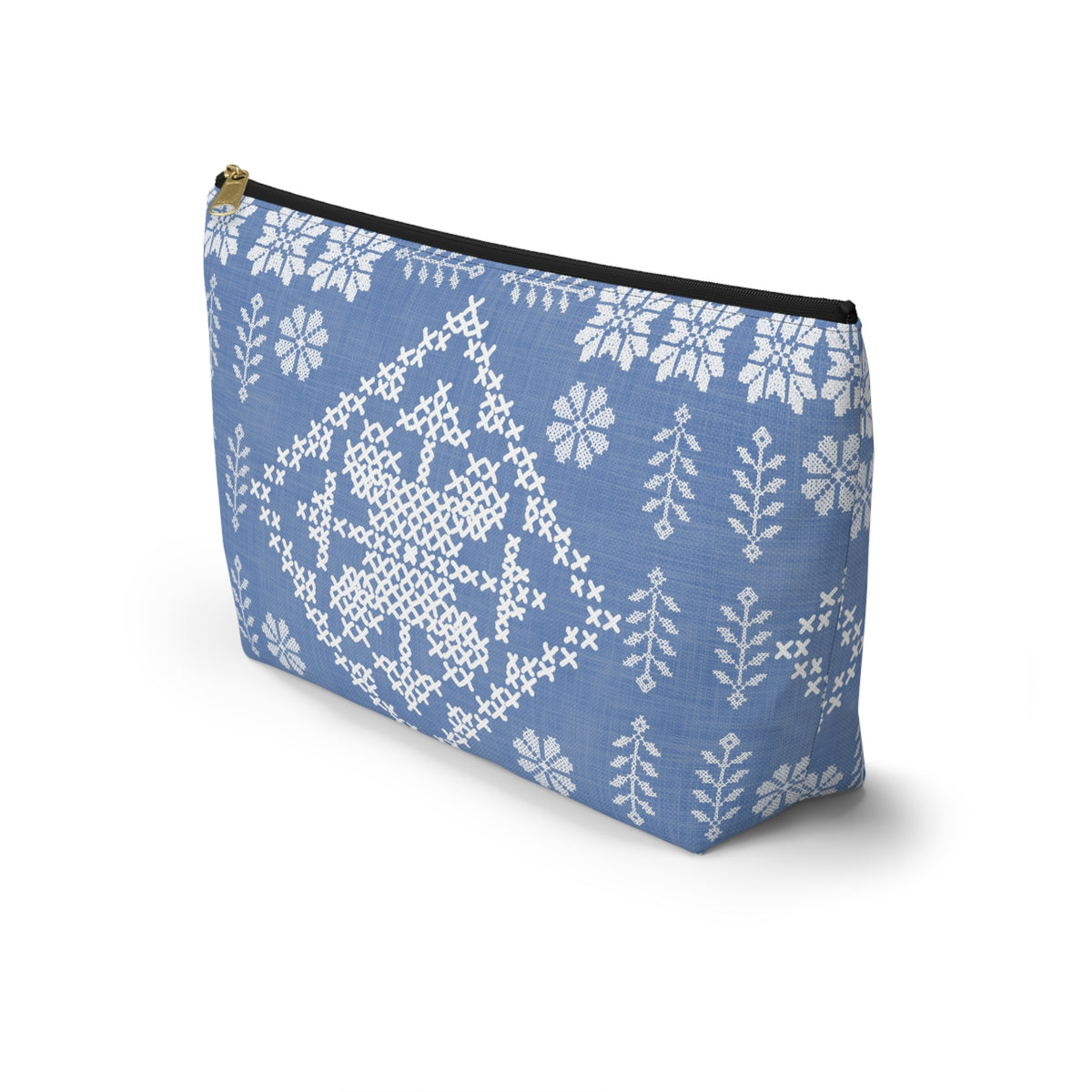 Tatreez Inspired Accessory Bag w T-bottom