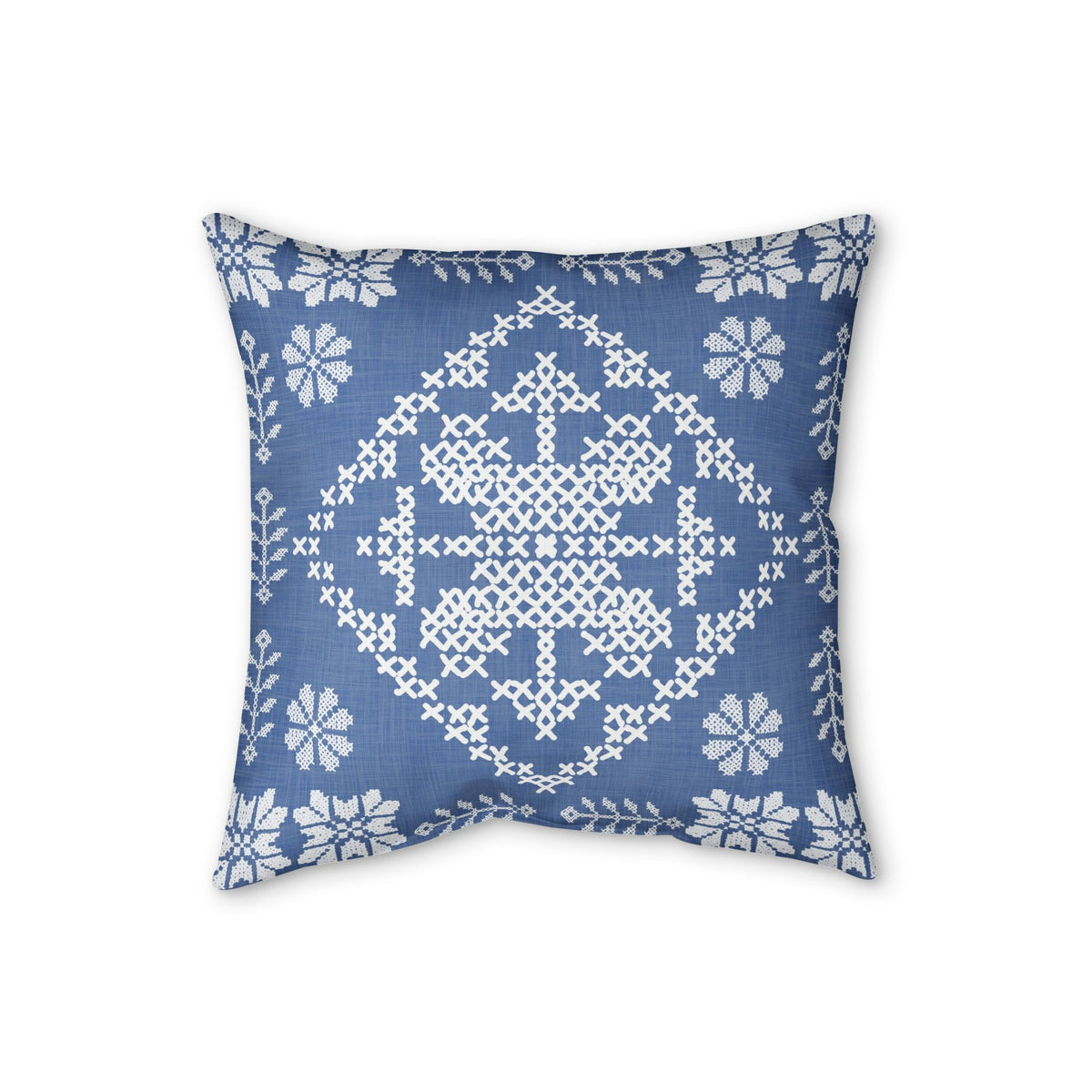 Tatreez Faux Linen Pillow