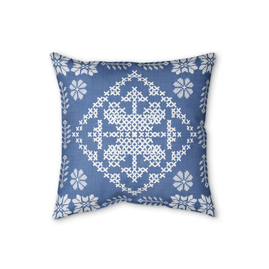 Tatreez Faux Linen Pillow