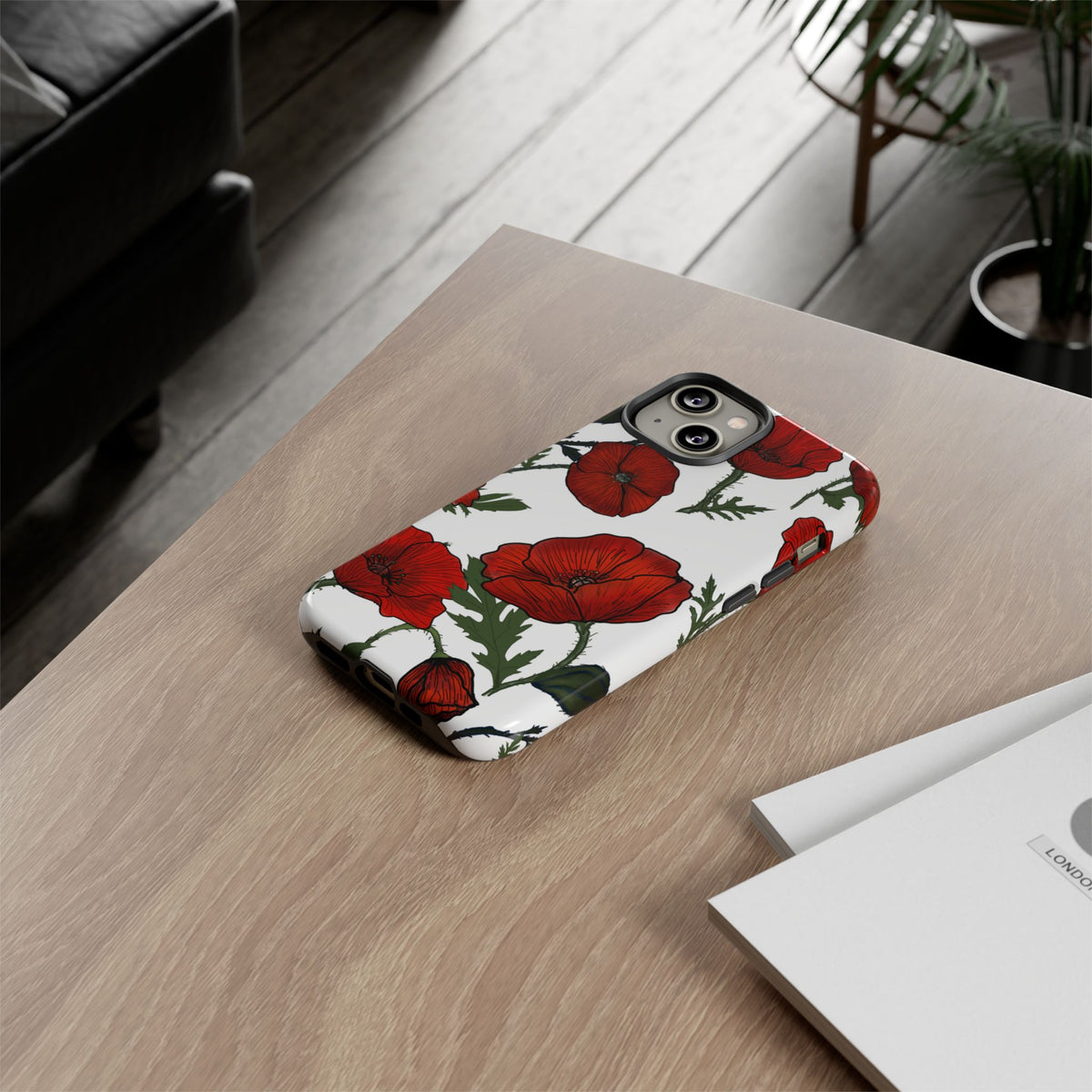 Poppy Field iPhone Tough Cases