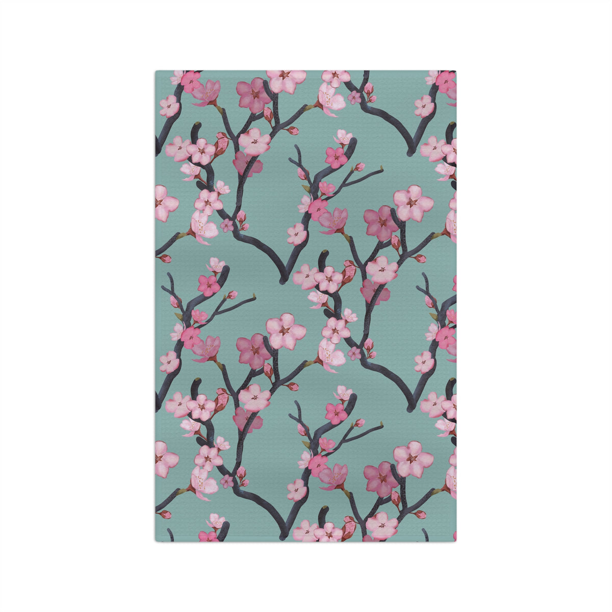 Cherry Blossom Microfiber Tea Towel