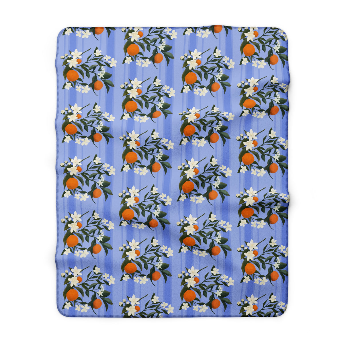 The Grove Sherpa Fleece Blanket - Orange Blossoms