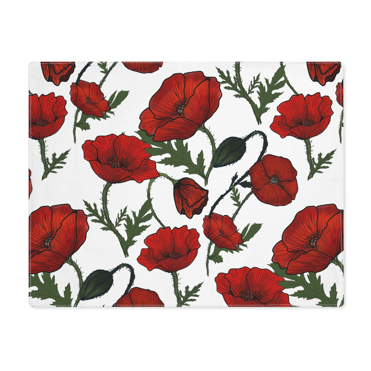 Poppy Field Placemat, 1pc
