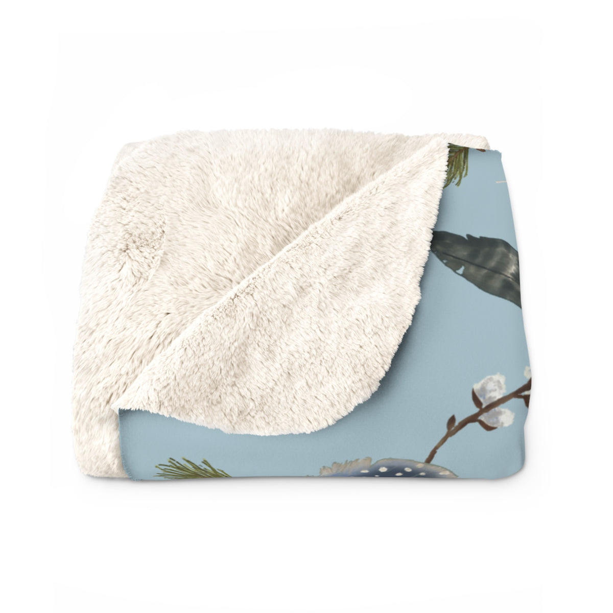 Forest Floor Sherpa Fleece Blanket