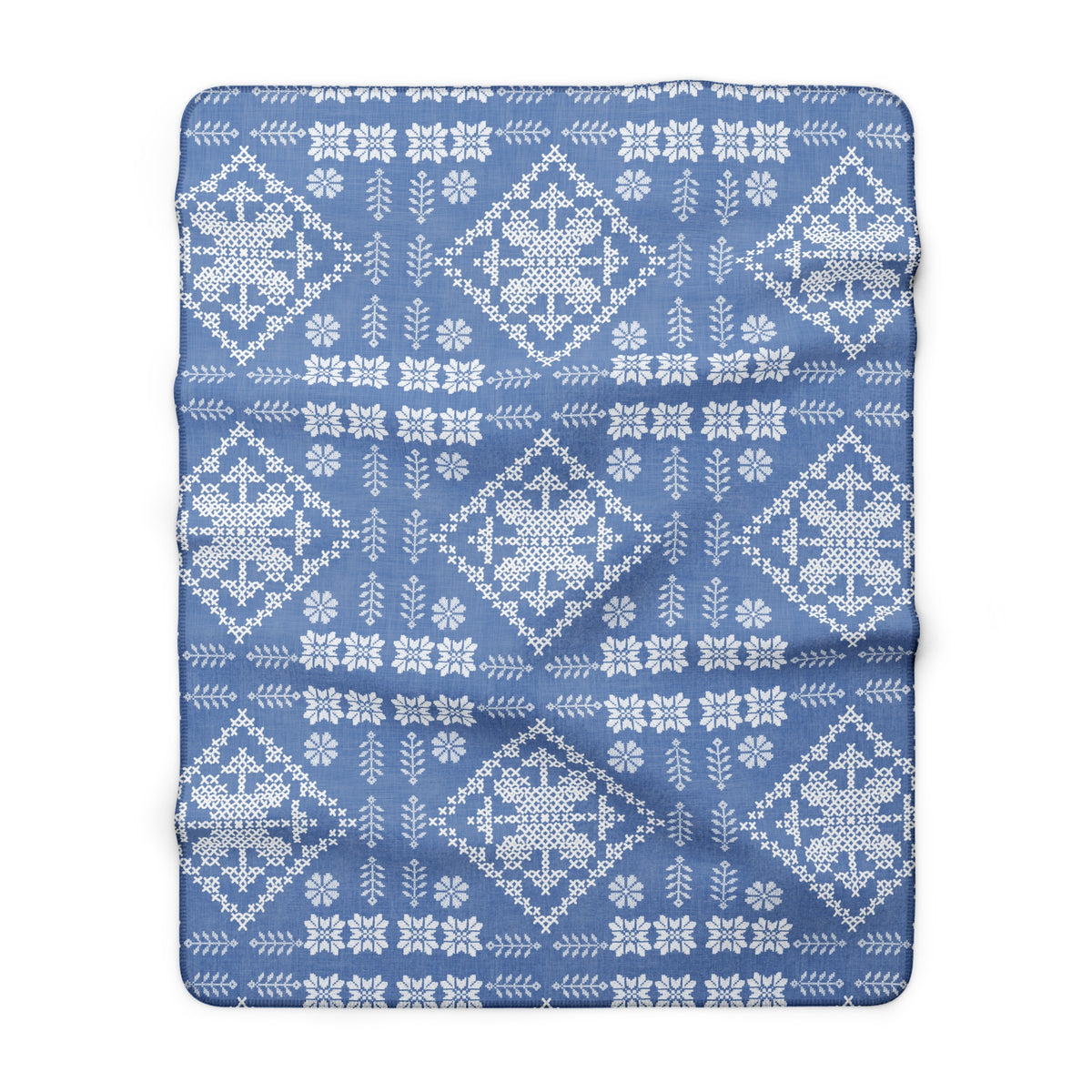Tatreez Sherpa Fleece Blanket