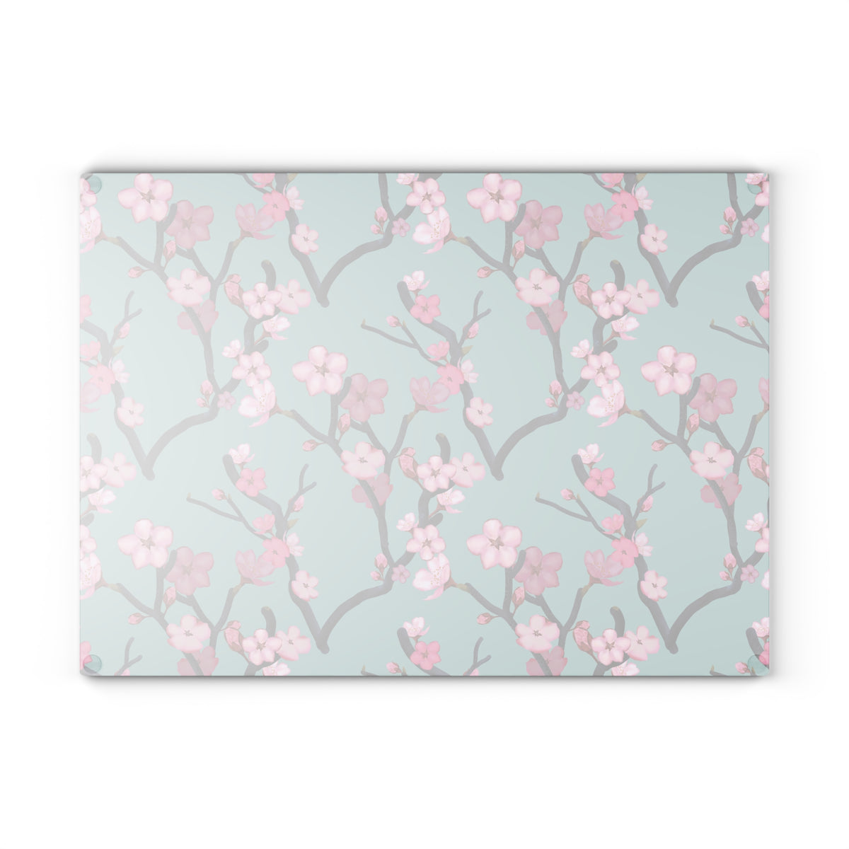 Cherry Blossom Glass Cutting Board