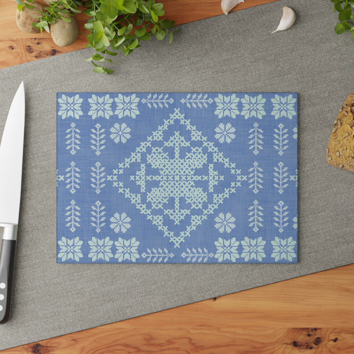 Tatreez Glass Cutting Board