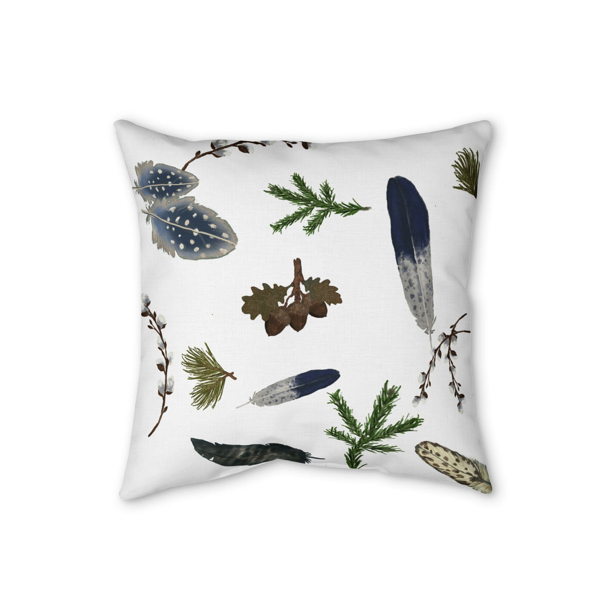 Forest Floor Faux Linen Pillow