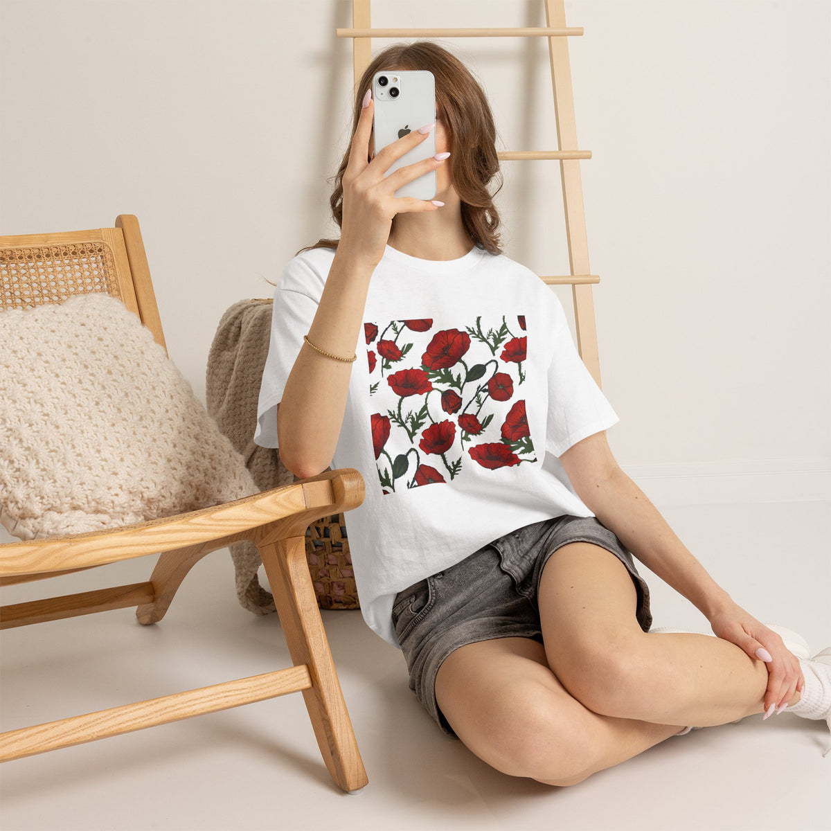 Poppy Field Unisex Heavy Cotton Tee