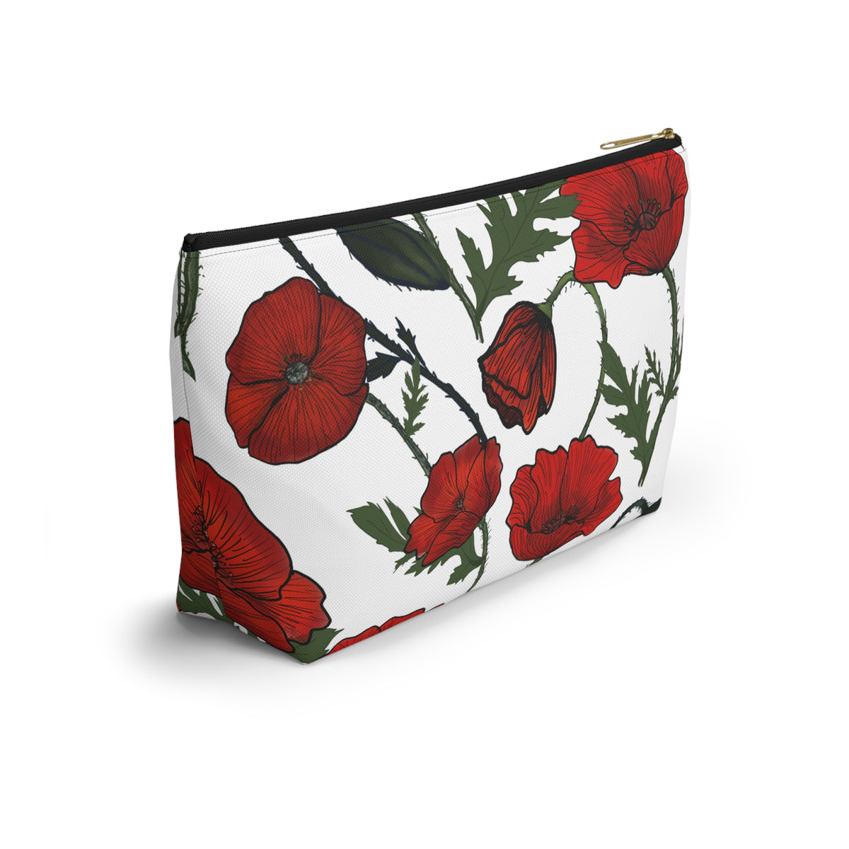 Poppy Field Accessory Bag w T-bottom