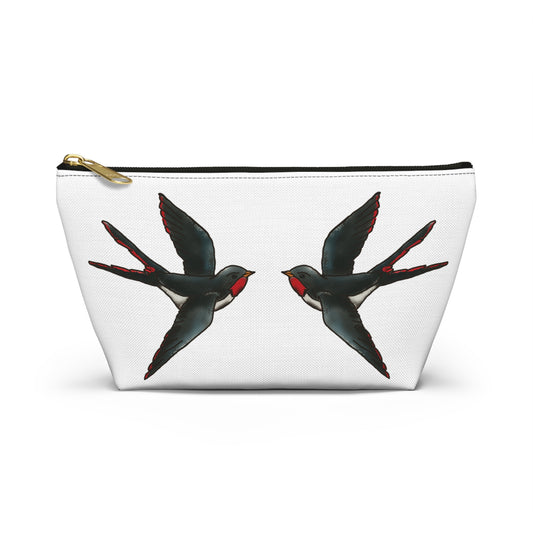 Dual Sided Tattoo Inspired Accessory Bag w T-bottom
