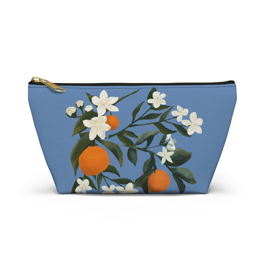 The Grove Accessory Bag w T-bottom - Orange Blossoms