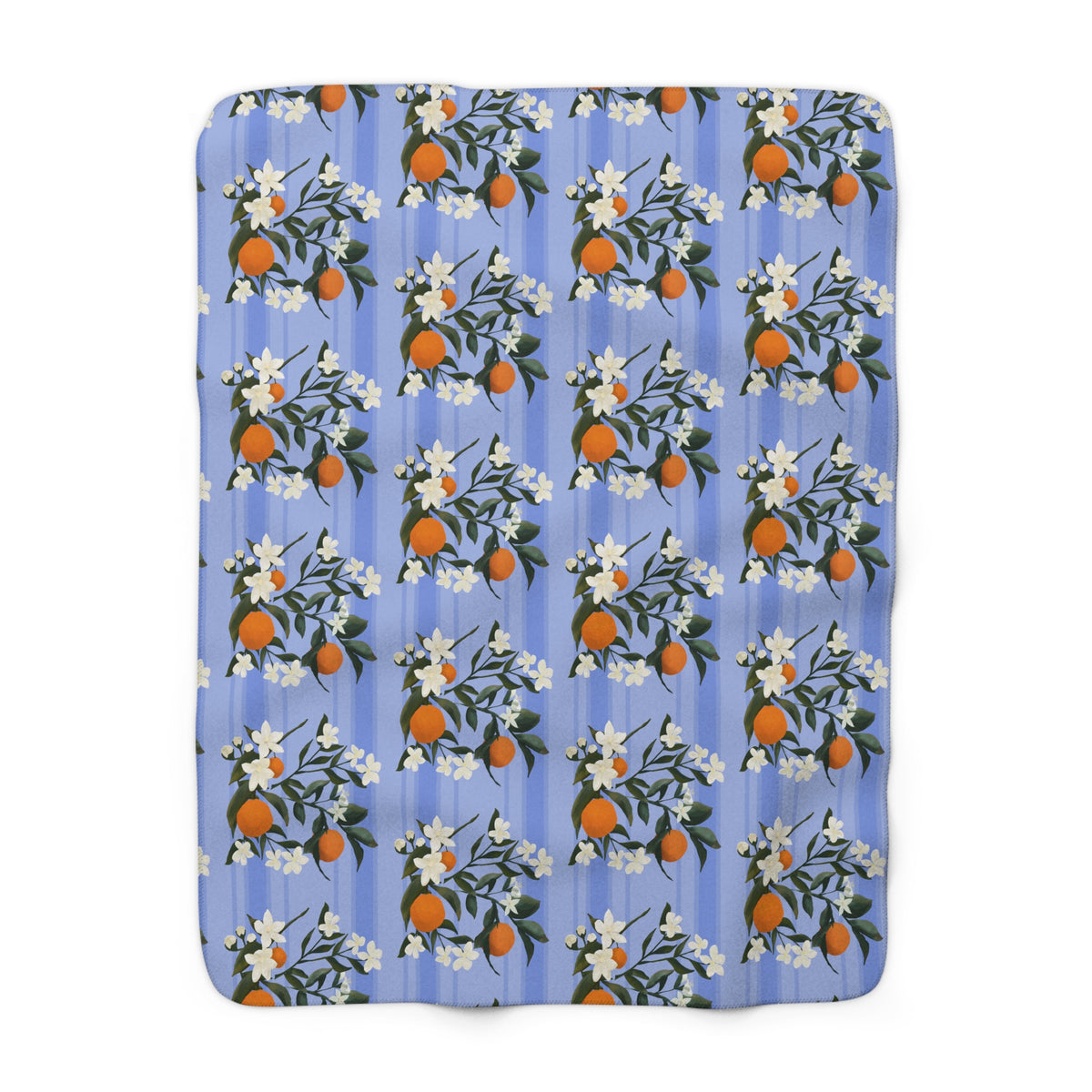 The Grove Sherpa Fleece Blanket - Orange Blossoms