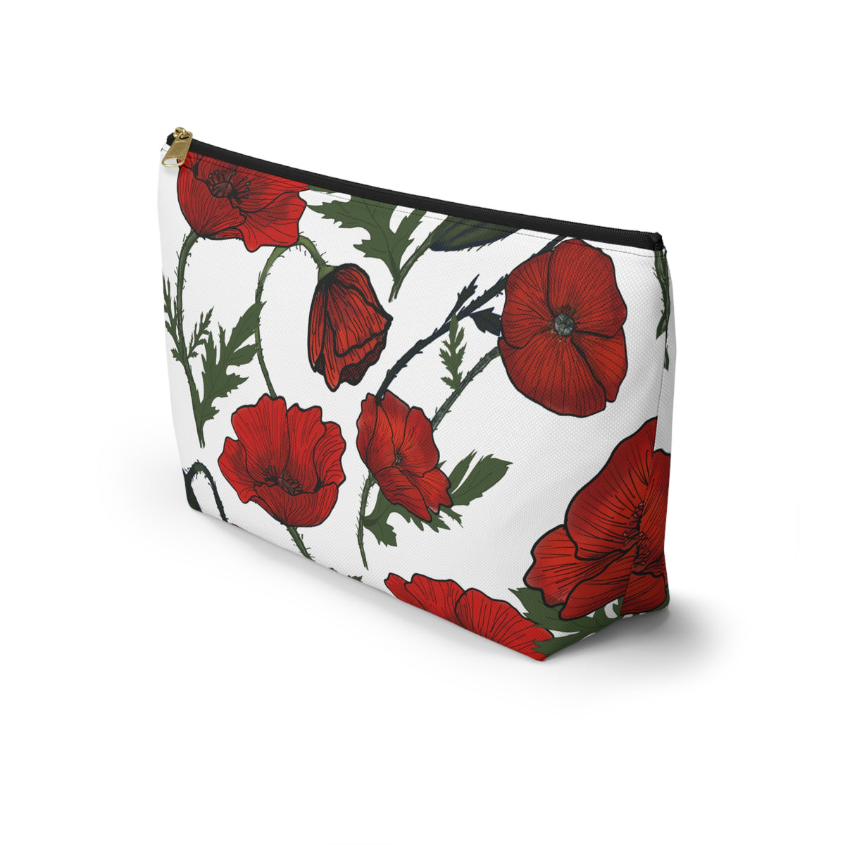 Poppy Field Accessory Bag w T-bottom