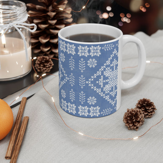 Tatreez  Ceramic Mug, (11oz, 15oz)
