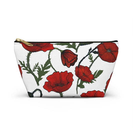 Poppy Field Accessory Bag w T-bottom